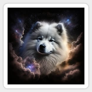 Samoyed In Heaven Sticker